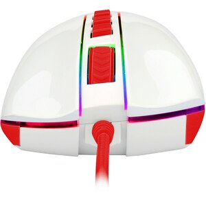 Mouse Gaming REDRAGON Cobra M711C, USB, 12400 dpi, alb-rosu Mouse Gaming REDRAGON Cobra M711C, USB, 12400 dpi, alb-rosu