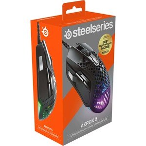 Mouse Gaming STEELSERIES Aerox 5, 18000 cpi, negru Mouse Gaming STEELSERIES Aerox 5, 18000 cpi, negru
