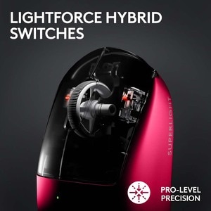 Mouse Gaming Wireless LOGITECH G PRO X SUPERLIGHT 2, 32000 dpi, Magenta Mouse Gaming Wireless LOGITECH G PRO X SUPERLIGHT 2, 32000 dpi, Magenta