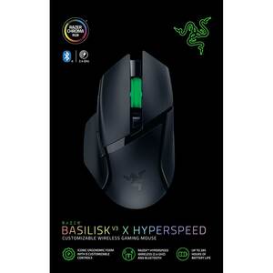 Mouse Gaming Wireless RAZER Basilisk V3 X HyperSpeed, Dual-Mode, 18000 dpi, Bluetooth, negru Mouse Gaming Wireless RAZER Basilisk V3 X HyperSpeed, Dual-Mode, 18000 dpi, Bluetooth, negru