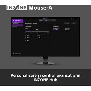 Mouse Gaming Wireless SONY INZONE A, 30000 dpi, negru Mouse Gaming Wireless SONY INZONE A, 30000 dpi, negru