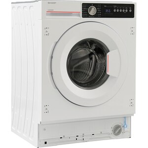 Masina de spalat rufe incorporabila SHARP ES-NIB814BWNA-EE, Steam+, AllergySmart, 8 kg, 1400rpm, Clasa A, alb Masina de spalat rufe incorporabila SHARP ES-NIB814BWNA-EE, Steam+, AllergySmart, 8 kg, 1400rpm, Clasa A, alb