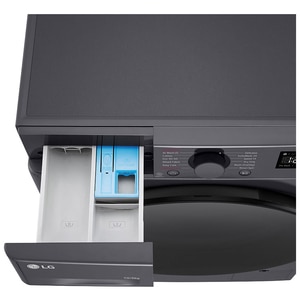 Masina de spalat rufe frontala cu uscator LG F4DR510S2M, Steam, AI DD, 10/6 kg, 1400rpm, Clasa A/D, antracit Masina de spalat rufe frontala cu uscator LG F4DR510S2M, Steam, AI DD, 10/6 kg, 1400rpm, Clasa A/D, antracit