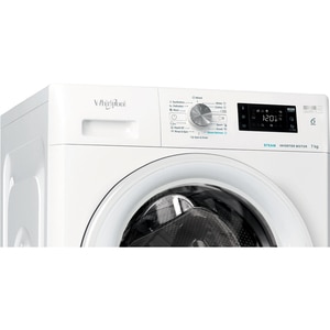 Masina de spalat rufe frontala WHIRLPOOL FFB 7469 WV EE, Steam, 6th Sense, 7 kg, 1400rpm, Clasa A, alb Masina de spalat rufe frontala WHIRLPOOL FFB 7469 WV EE, Steam, 6th Sense, 7 kg, 1400rpm, Clasa A, alb