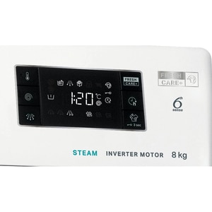 Masina de spalat rufe frontala WHIRLPOOL FFB 8458 BV EE, Steam, 6th Sense, 8 kg, 1400rpm, Clasa B, alb Masina de spalat rufe frontala WHIRLPOOL FFB 8458 BV EE, Steam, 6th Sense, 8 kg, 1400rpm, Clasa B, alb
