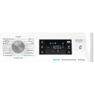 Masina de spalat rufe frontala cu uscator WHIRLPOOL FFWDB 864489 SV EE, 6th Sense, 8/6 kg, 1400rpm, Clasa A/C, alb Masina de spalat rufe frontala cu uscator WHIRLPOOL FFWDB 864489 SV EE, 6th Sense, 8/6 kg, 1400rpm, Clasa A/C, alb