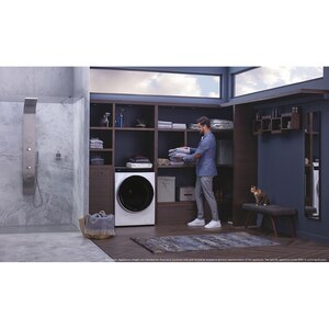 Masina de spalat rufe frontala slim cu uscator HAIER HWD100-BD149U1N, Wi-Fi, 10/6 kg, 1400rpm, Clasa A/D, alb Masina de spalat rufe frontala slim cu uscator HAIER HWD100-BD149U1N, Wi-Fi, 10/6 kg, 1400rpm, Clasa A/D, alb