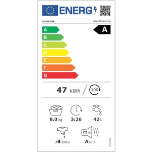 Masina de spalat rufe frontala GORENJE WNHPI84AS/A, Steamtech, 8 kg, 1400rpm, Clasa A, antracit Masina de spalat rufe frontala GORENJE WNHPI84AS/A, Steamtech, 8 kg, 1400rpm, Clasa A, antracit