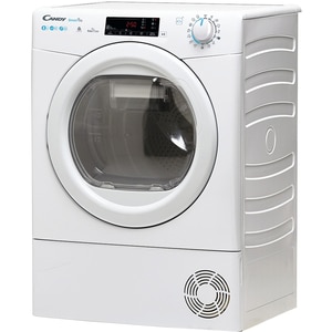 Uscator de rufe CANDY Smart Pro CSOE H8A2TE-S, Pompa de caldura, 8 kg, 14 programe, Clasa E, Wi-Fi, alb Uscator de rufe CANDY Smart Pro CSOE H8A2TE-S, Pompa de caldura, 8 kg, 14 programe, Clasa E, Wi-Fi, alb