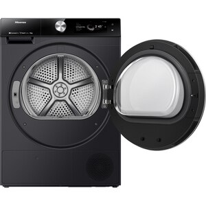 Uscator de rufe HISENSE DH7S107BB, Pompa de caldura, 10 kg, 20 programe, Clasa C, Wi-Fi, negru Uscator de rufe HISENSE DH7S107BB, Pompa de caldura, 10 kg, 20 programe, Clasa C, Wi-Fi, negru