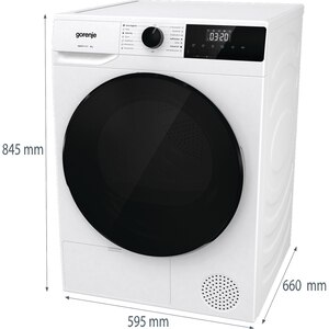 Uscator de rufe GORENJE DHNA92, Pompa de caldura, 9 kg, 15 programe, Clasa D, alb Uscator de rufe GORENJE DHNA92, Pompa de caldura, 9 kg, 15 programe, Clasa D, alb