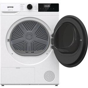 Uscator de rufe GORENJE DHNA93, Pompa de caldura, 9 kg, 15 programe, Clasa C, alb Uscator de rufe GORENJE DHNA93, Pompa de caldura, 9 kg, 15 programe, Clasa C, alb
