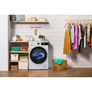 Uscator de rufe GORENJE DHNE82, Pompa de caldura, 8 kg, 15 programe, Clasa D, alb Uscator de rufe GORENJE DHNE82, Pompa de caldura, 8 kg, 15 programe, Clasa D, alb