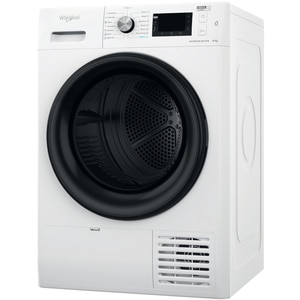 Uscator de rufe WHIRLPOOL FFT D 8X3B EE, 6th Sense, Condensare si pompa de caldura, 8 kg, 19 programe, Clasa C, alb Uscator de rufe WHIRLPOOL FFT D 8X3B EE, 6th Sense, Condensare si pompa de caldura, 8 kg, 19 programe, Clasa C, alb