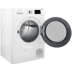 Uscator de rufe WHIRLPOOL FFT D 8X3B EE, 6th Sense, Condensare si pompa de caldura, 8 kg, 19 programe, Clasa C, alb Uscator de rufe WHIRLPOOL FFT D 8X3B EE, 6th Sense, Condensare si pompa de caldura, 8 kg, 19 programe, Clasa C, alb