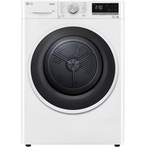 Uscator de rufe LG RH90V5AV6N, SmartThinQ, Condensare si pompa de caldura, 9 kg, 14 programe, Clasa D, alb Uscator de rufe LG RH90V5AV6N, SmartThinQ, Condensare si pompa de caldura, 9 kg, 14 programe, Clasa D, alb