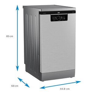 Masina de spalat vase independenta BEKO BDFS26046XQ, 10 seturi, 6 programe, 45 cm, Clasa C, argintiu Masina de spalat vase independenta BEKO BDFS26046XQ, 10 seturi, 6 programe, 45 cm, Clasa C, argintiu