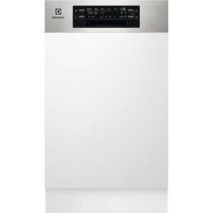 Masina de spalat vase semi-incorporabila ELECTROLUX EEM43300IX, 10 seturi, 8 programe, Clasa D, inox Masina de spalat vase semi-incorporabila ELECTROLUX EEM43300IX, 10 seturi, 8 programe, Clasa D, inox