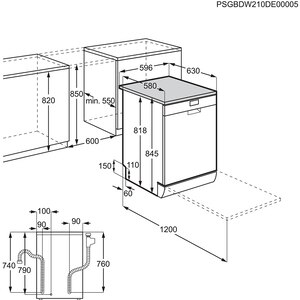 Masina de spalat vase independenta ELECTROLUX ESM48310SW, 14 seturi, 8 programe, 60 cm, Clasa D, alb Masina de spalat vase independenta ELECTROLUX ESM48310SW, 14 seturi, 8 programe, 60 cm, Clasa D, alb