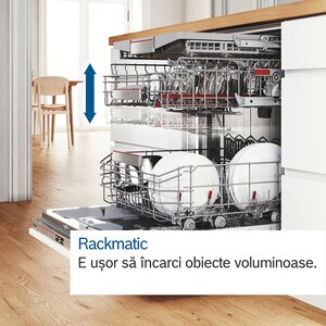 Masina de spalat vase incorporabila BOSCH SMV46KX55E, 13 seturi, 6 programe, 60 cm, Clasa E, panou comanda inox Masina de spalat vase incorporabila BOSCH SMV46KX55E, 13 seturi, 6 programe, 60 cm, Clasa E, panou comanda inox