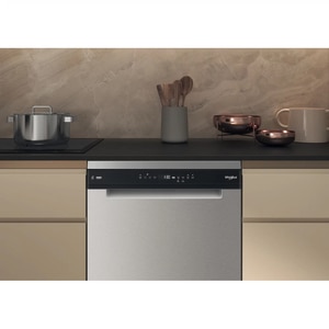 Masina de spalat vase independenta WHIRLPOOL W7F HP43 X, 6th Sense, 15 seturi, 10 programe, 60 cm, Clasa C, inox Masina de spalat vase independenta WHIRLPOOL W7F HP43 X, 6th Sense, 15 seturi, 10 programe, 60 cm, Clasa C, inox