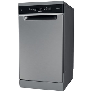 Masina de spalat vase independenta WHIRLPOOL WSFO3O34PFX, 6th sense, 10 seturi, 8 programe, 45 cm, Clasa D, inox Masina de spalat vase independenta WHIRLPOOL WSFO3O34PFX, 6th sense, 10 seturi, 8 programe, 45 cm, Clasa D, inox