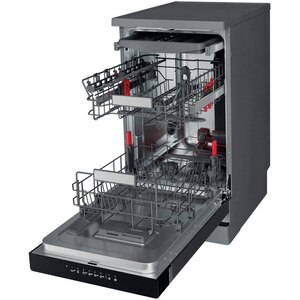 Masina de spalat vase independenta WHIRLPOOL WSFO3O34PFX, 6th sense, 10 seturi, 8 programe, 45 cm, Clasa D, inox Masina de spalat vase independenta WHIRLPOOL WSFO3O34PFX, 6th sense, 10 seturi, 8 programe, 45 cm, Clasa D, inox
