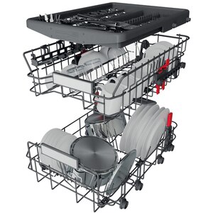 Masina de spalat vase independenta WHIRLPOOL WSFO3O34PFX, 6th sense, 10 seturi, 8 programe, 45 cm, Clasa D, inox Masina de spalat vase independenta WHIRLPOOL WSFO3O34PFX, 6th sense, 10 seturi, 8 programe, 45 cm, Clasa D, inox