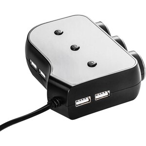 Splitter cu 3 porturi auto MYRIA MY2120, 4 x USB, negru Splitter cu 3 porturi auto MYRIA MY2120, 4 x USB, negru