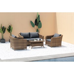 Set mobilier gradina MYRIA Blyth, 4 piese, maro Set mobilier gradina MYRIA Blyth, 4 piese, maro