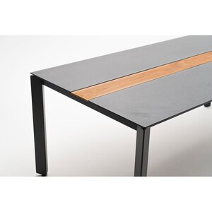 Masa terasa MYRIA Aimar, aluminiu, 200 x 100 x 74.5 cm, gri inchis Masa terasa MYRIA Aimar, aluminiu, 200 x 100 x 74.5 cm, gri inchis