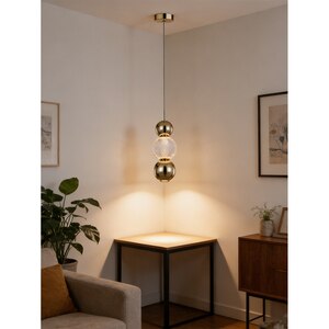 Pendul LED MYRIA Diamond MY10341, 8W, 377.6lm, 4000K, IP20, auriu Pendul LED MYRIA Diamond MY10341, 8W, 377.6lm, 4000K, IP20, auriu