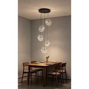 Lustra LED MYRIA Voluta MY10367BK, 32W, 1906lm, 4000K, IP20, negru Lustra LED MYRIA Voluta MY10367BK, 32W, 1906lm, 4000K, IP20, negru