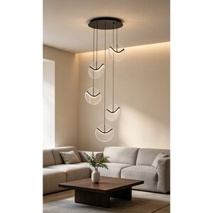 Lustra LED MYRIA Voluta MY10367BK, 32W, 1906lm, 4000K, IP20, negru Lustra LED MYRIA Voluta MY10367BK, 32W, 1906lm, 4000K, IP20, negru