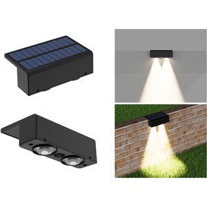 Aplica solara pentru balustrada MYRIA MY10387, IP44, negru, 2 bucati Aplica solara pentru balustrada MYRIA MY10387, IP44, negru, 2 bucati