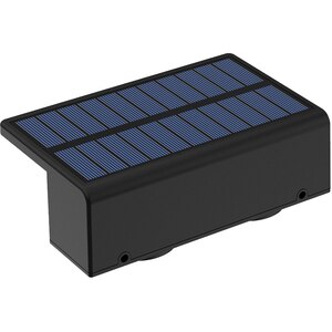 Aplica solara pentru balustrada MYRIA MY10387, IP44, negru, 2 bucati Aplica solara pentru balustrada MYRIA MY10387, IP44, negru, 2 bucati