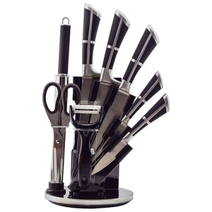 Set cutite MYRIA MC4024, 9 piese, otel, 7.6 - 20.3cm, negru Set cutite MYRIA MC4024, 9 piese, otel, 7.6 - 20.3cm, negru