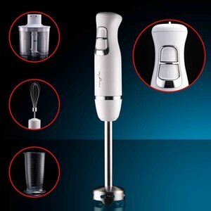 Mixer vertical MYRIA MY4021, 0.7l, 600W, 2 trepte viteza, alb-argintiu Mixer vertical MYRIA MY4021, 0.7l, 600W, 2 trepte viteza, alb-argintiu