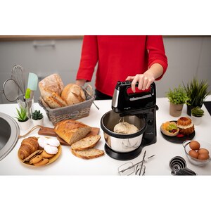 Mixer cu bol MYRIA MY4024BK, 3.4l, 300W, 5 trepte viteza, argintiu-negru Mixer cu bol MYRIA MY4024BK, 3.4l, 300W, 5 trepte viteza, argintiu-negru