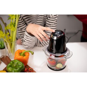 Mini tocator MYRIA MY4069BK, 1l, 500W, 2 trepte viteza, negru Mini tocator MYRIA MY4069BK, 1l, 500W, 2 trepte viteza, negru