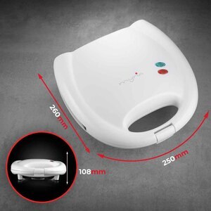 Sandwich maker MYRIA MY4108, 750W, alb Sandwich maker MYRIA MY4108, 750W, alb