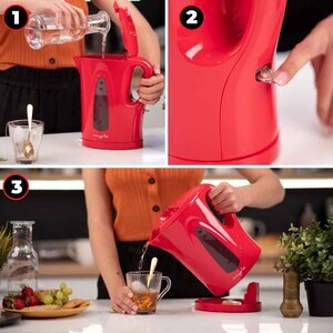 Fierbator apa MYRIA MY4116, 1.7l, 2200W, rosu Fierbator apa MYRIA MY4116, 1.7l, 2200W, rosu