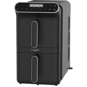 Friteuza cu aer cald dubla MYRIA MY4714, 11l, 2460W, negru Friteuza cu aer cald dubla MYRIA MY4714, 11l, 2460W, negru