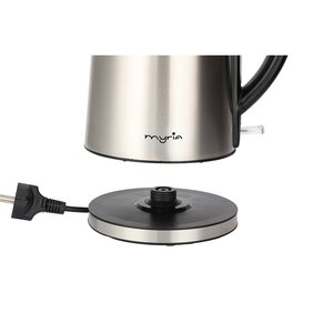 Fierbator apa MYRIA MY4718, 1.7l, 2200W, argintiu-negru Fierbator apa MYRIA MY4718, 1.7l, 2200W, argintiu-negru