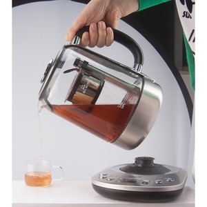 Fierbator apa MYRIA MY4719, 1.7L, 2200W, cu infuzor pentru ceai, argintiu-negru Fierbator apa MYRIA MY4719, 1.7L, 2200W, cu infuzor pentru ceai, argintiu-negru
