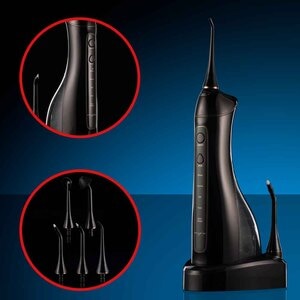 Irigator bucal MYRIA MY4848BK, 5 capete, 220ml, negru Irigator bucal MYRIA MY4848BK, 5 capete, 220ml, negru