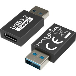 Adaptor USB-A - USB-C 3.2 MYRIA MY8089, negru Adaptor USB-A - USB-C 3.2 MYRIA MY8089, negru