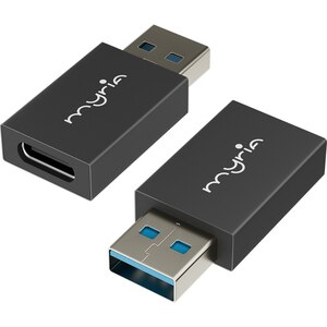 Adaptor USB-A - USB-C 3.2 MYRIA MY8089, negru Adaptor USB-A - USB-C 3.2 MYRIA MY8089, negru