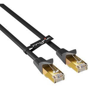 Cablu de retea Ethernet CAT8 MYRIA MY8091, 10m, negru Cablu de retea Ethernet CAT8 MYRIA MY8091, 10m, negru