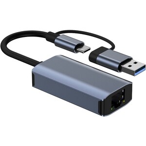 Adaptor USB C - RJ45 MYRIA MY8755, Gigabit, Space Grey Adaptor USB C - RJ45 MYRIA MY8755, Gigabit, Space Grey